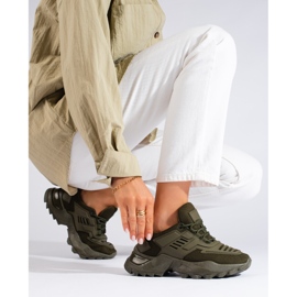 Női sötétzöld Shelovet tornacipő 1