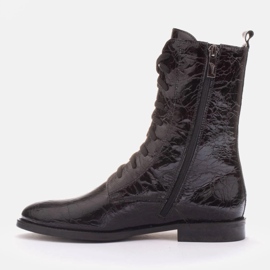 Marco Shoes Klasszikus alacsony sarkú csizma fekete 2