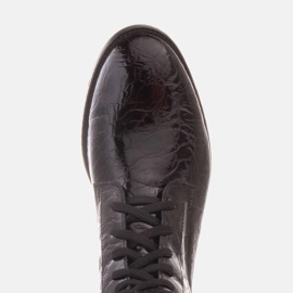 Marco Shoes Klasszikus alacsony sarkú csizma fekete 4