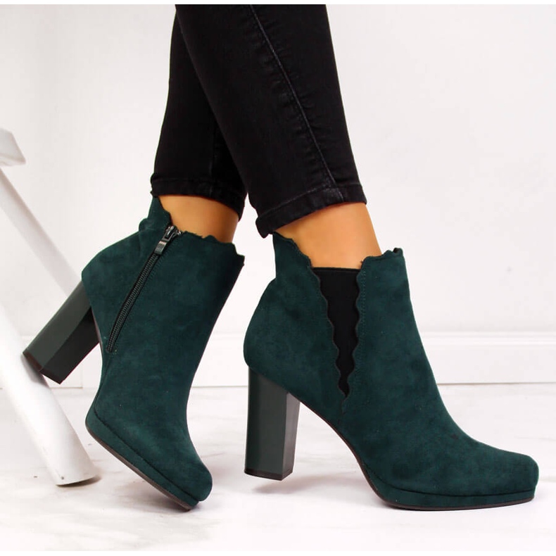 Női hőszigetelt bokacsizma, zöld Jezzi FAF125-12 1