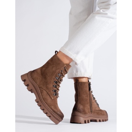 W. Potocki Bézs színű velúr női táskák a Potockitól barna 2