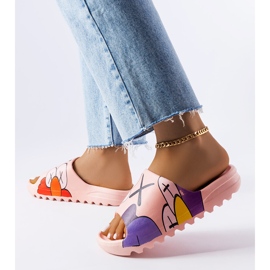 Rózsaszín flip-flop futófelülettel és Lindale mintával 2 Rózsaszín flip-flop futófelülettel és Lindale mintával 2