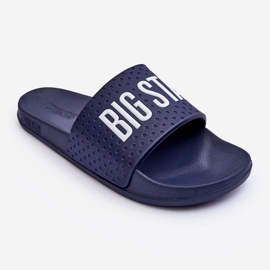 Férfi papucs, Big Star MM174321 sötétkék 1