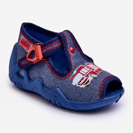 BEFADO S.A. Gyermek szandál, Befado papucs, Tűzoltóautó 217P118, Kék 1