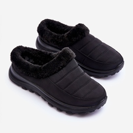 Fekete Olwina Slip-on Low Snow Boots 2