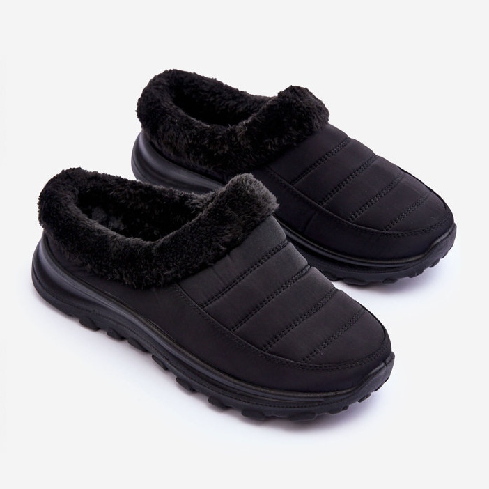 Fekete Olwina Slip-on Low Snow Boots 2