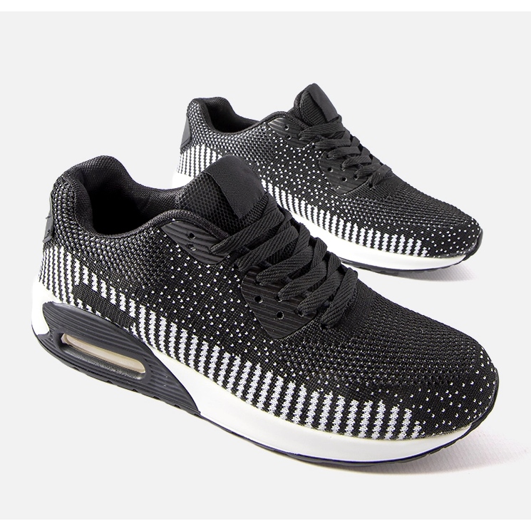 Inna Fekete-fehér Alvin férfi tornacipő 2