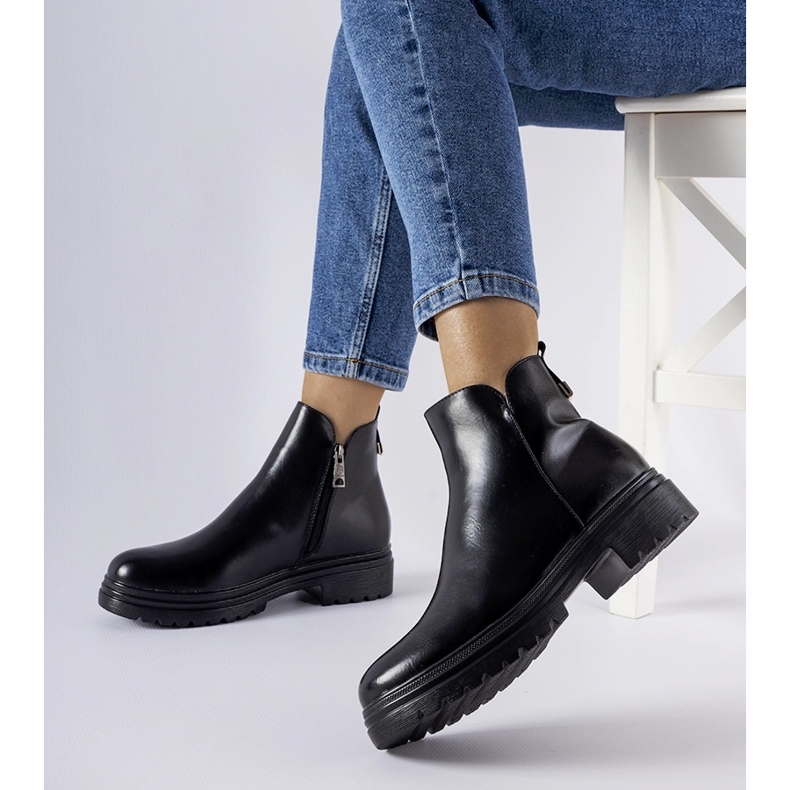 Vinceza fekete szigetelt csizma 2