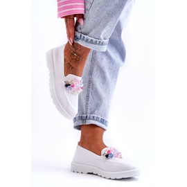 PM1 Felbújós női tornacipő fehér Taylor díszítéssel 2