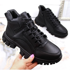 Női szigetelt fekete platformcsizma a Sergio Leone BT750-től 1