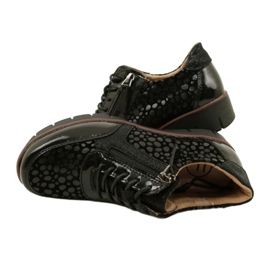 Filippo DP4912/23 BK bőr tornacipő, fekete 4