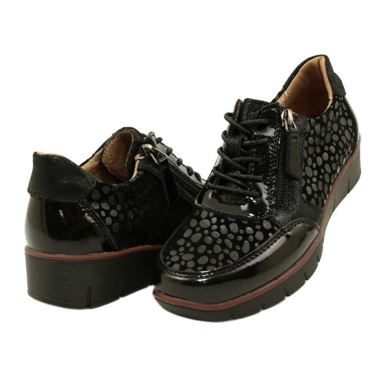 Filippo DP4912/23 BK bőr tornacipő, fekete 3