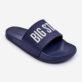 Big Star Klasszikus női papucs, nagy csillag MM274714 sötétkék 1