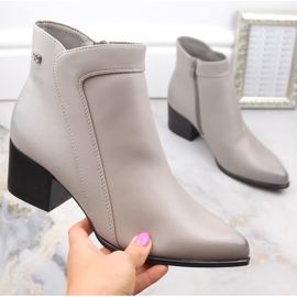 Női hőszigetelt magas sarkú csizma, szürke Sergio Leone BT633 1