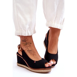 Női klasszikus ékszandál fekete Katie 2