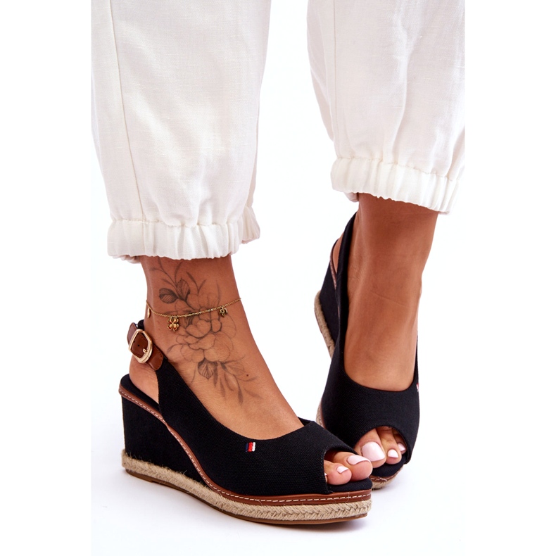 Női klasszikus ékszandál fekete Katie 2