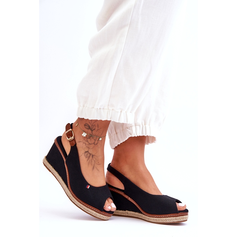 Női klasszikus ékszandál fekete Katie 3