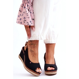 Női klasszikus ékszandál fekete Katie 4