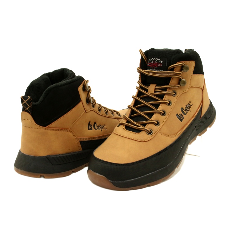 Férfi téli túracipő Lee Cooper LCJ-23-31-3047M Camel sárga 3