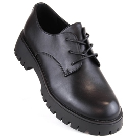 Női fekete oxford cipő Sergio Leone PB201 1