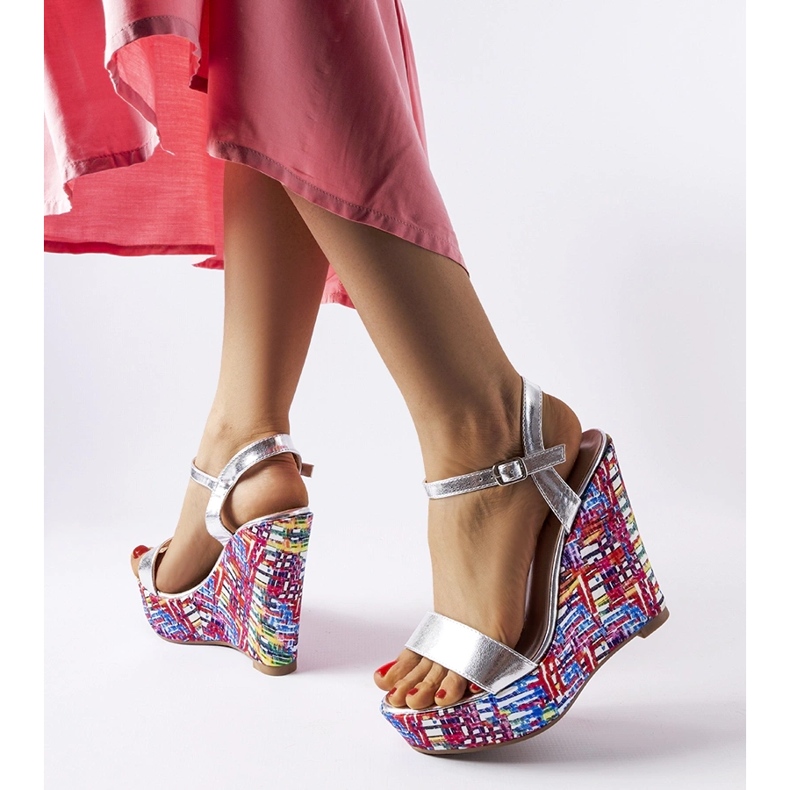 Ezüst fairmont díszítésű ékszandál 1