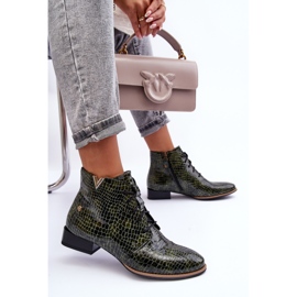 Női bőrcsizma Maciejka 5743C-09 zöld 1 Női bőrcsizma Maciejka 5743C-09 zöld 1