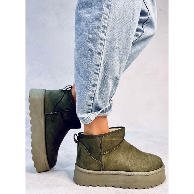 Platform hócsizma Solnis Green zöld 2