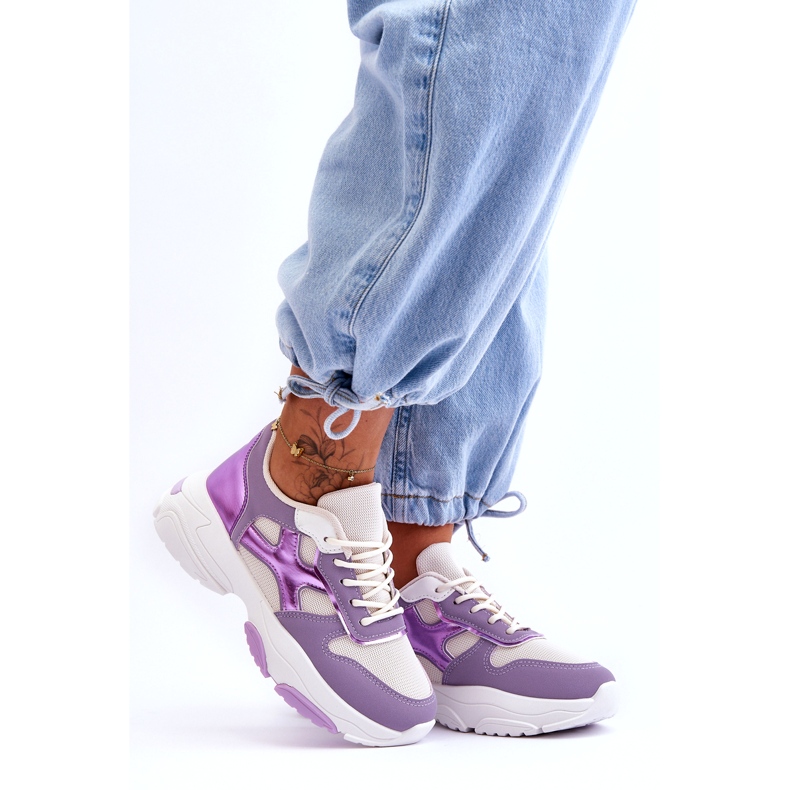 Seastar Női lila Cortes fűzős tornacipő ibolya 2