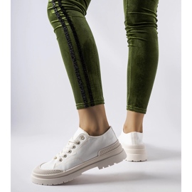 Nassar fehér szövet tornacipő 1