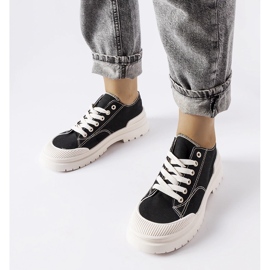 Fekete szövet Nassar tornacipő 1