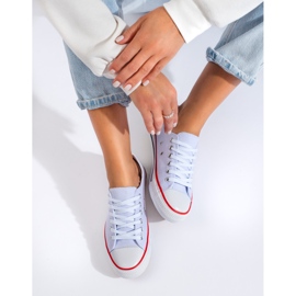 Klasszikus fehér női Shelovet tornacipő 1