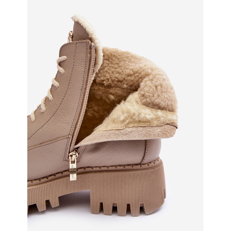 Női Bőr csizma Bézs Lemar Vergo 1