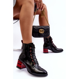 Patent magassarkú csizma S.Barski MR870-49 fekete 2