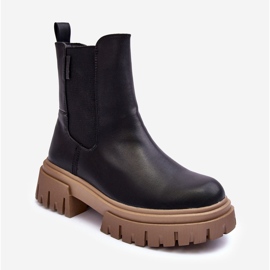 Szigetelt masszív Chelsea csizma Big Star MM274606 Fekete 2