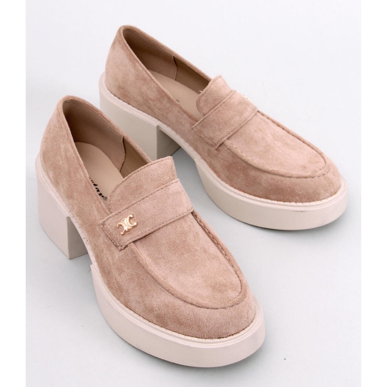 Coniff Khaki magas sarkú naplopók bézs 1 Coniff Khaki magas sarkú naplopók bézs 1