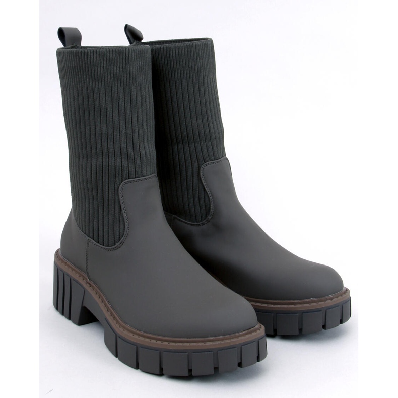 Ruddins Kaki magas Chelsea csizma rugalmas felsőrésszel zöld 1