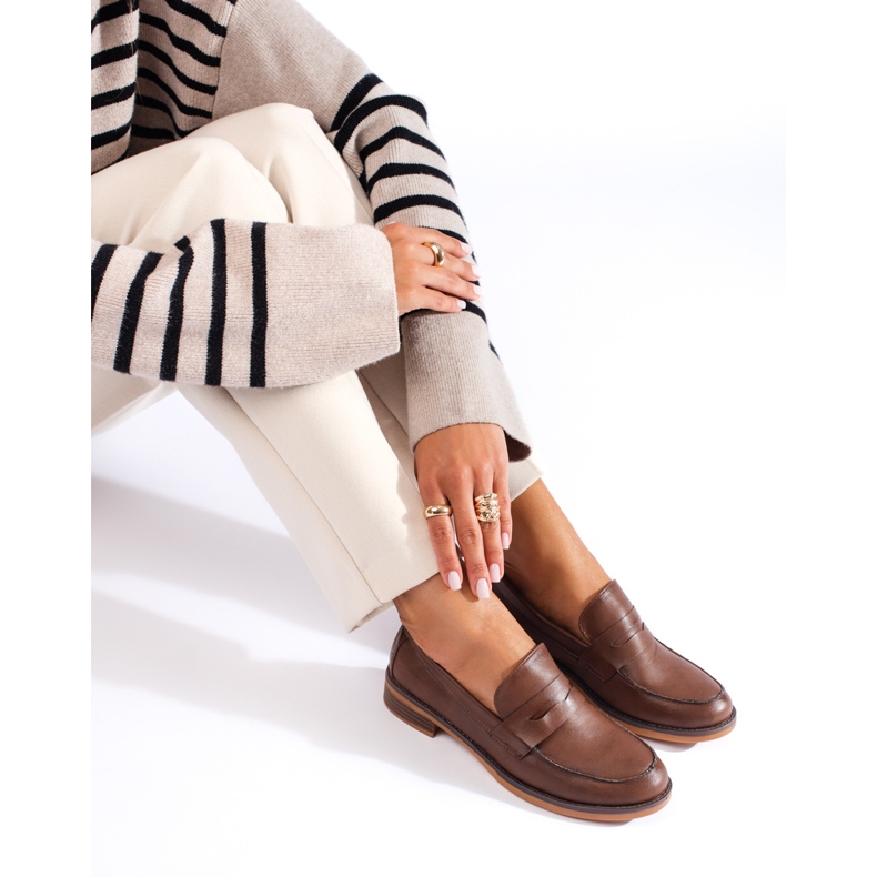 Shelovet barna női alacsony sarkú cipó 1