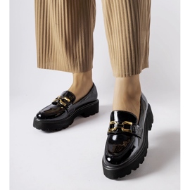 Inna Fekete lakkozott agyag cipő 1