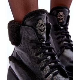 Női bőrcsizma Fekete Lemar Vergo 2