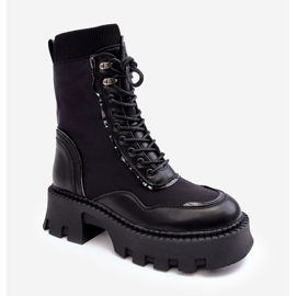 PS1 Bőr fűzős Chunky Workers női csizma Fekete Seloma 1 PS1 Bőr fűzős Chunky Workers női csizma Fekete Seloma 1