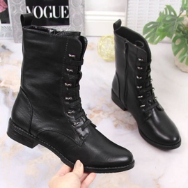 Jezzi W JEZ376A szigetelt cipzáros csizma, fekete 1