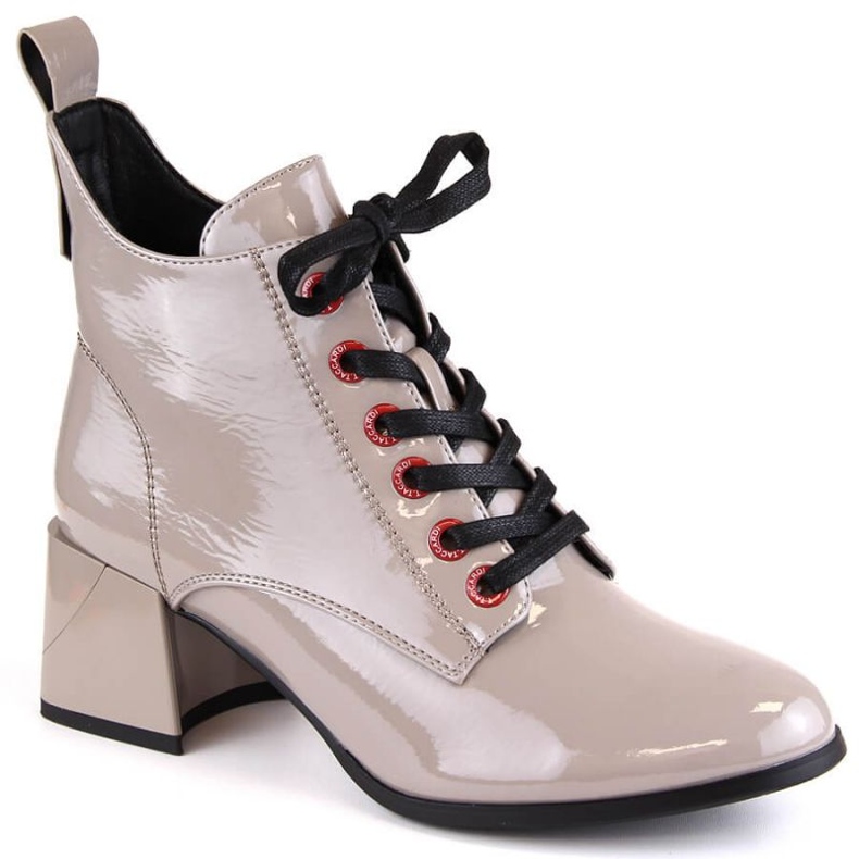 D&amp;A S.Barski Premium Collection patentos bokacsizma W OLI230B taupe 1
