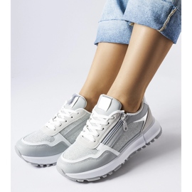 Camuzzoni szürke és ezüst színű női tornacipő 1