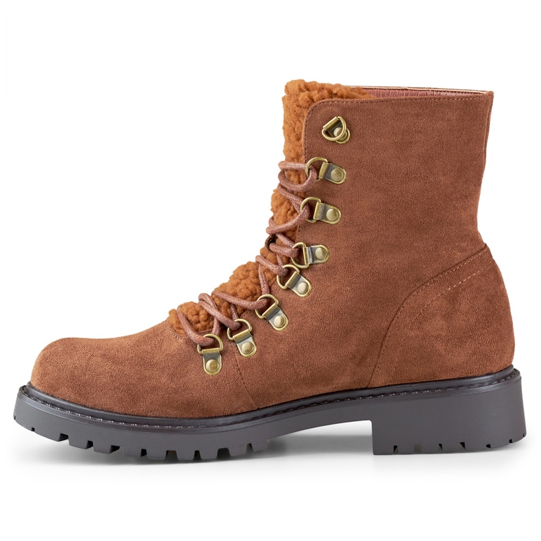 Meleg barna női fűzős bokacsizma 1