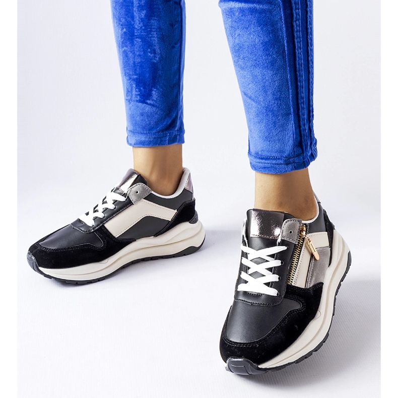 Fehér és fekete Cecchi tornacipő 1