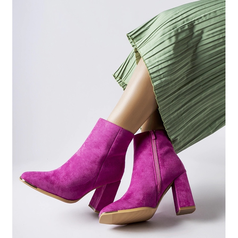 Pink Cheney magas sarkú bokacsizma rózsaszín 1