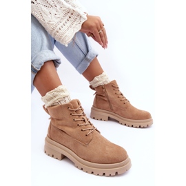 PM1 Suede Trappers szigetelt bokacsizma, sötét bézs Alden 1