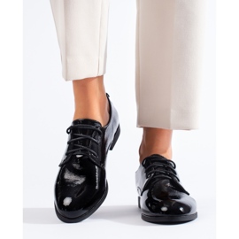 Patentfekete Shelovet fűzős oxfordok 2