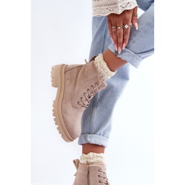 PM1 Velúr Trappers szigetelt bokacsizma bézs Alden 1