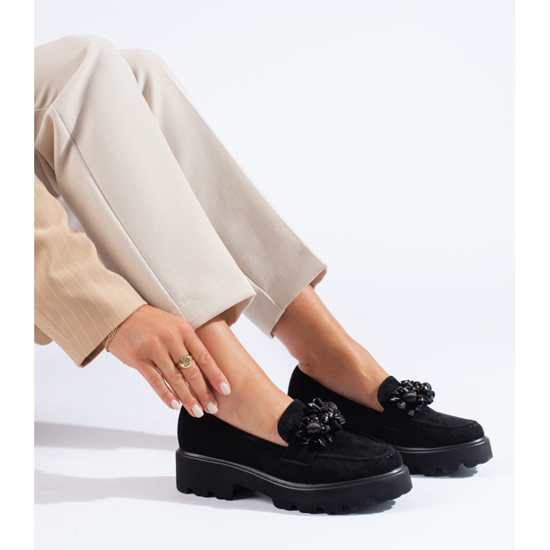 Shelovet női fekete velúr naplopók 1